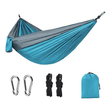 Hamac 270x140cm hamac de camping en plein air peut supporter 300 kg doux et confortable pour le camping en plein air et le jardin